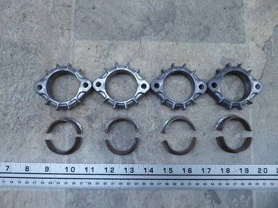 Kawasaki KZ650 CSR K367 1981. abrazaderas de cabezal de escape bridas y cuñas Foto 1 de 4