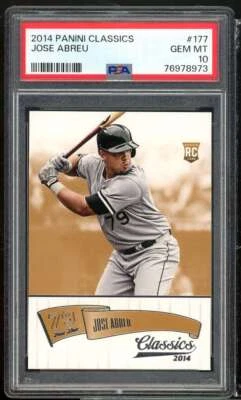 Jose Abreu Rookie Card 2014 Panini Classics #177 PSA 10 - Image 1 of 2