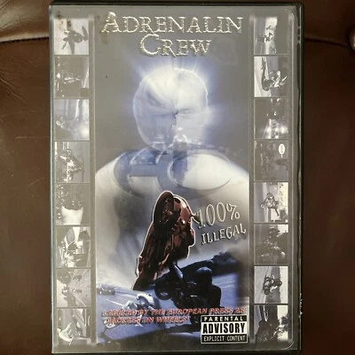 Adrenalin Crew  - 100% Illegal "Jackass on wheels" (DVD, 2004, Unrated) Rare OOP - Image 1 of 3
