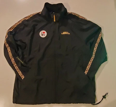 Nike Giannis Greek Freak Coming 2 America Track Jacket Black I ❤WI Bucks XLarge Cover