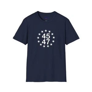 Trump 2024 "45-47" Freedom - Assassination Attempt - Unisex Softstyle T-Shirt - Picture 1 of 36