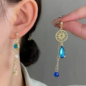 1Pair Animation Cosplay Asymmetric Earrings Women Eardrop Jewelry AccessoriHO - Picture 1 of 7