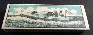 ANTIQUE CIGARETTE ROLLING PAPER BLACK CANOA 1900 TOBACCIANA COLLECTIBLE 030CDC - Imagen 1 de 1