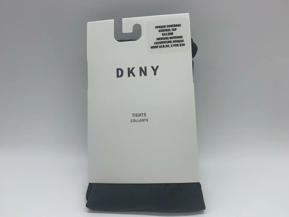 Medias DKNY, tapa de control de cobertura opaca - (inglés/francés), gris franela, M-42 Foto 1 de 1