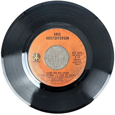 Kris Kristofferson – Loving Her Was Easier / Epitaph: EX+: SHIPS FREE & INSURED - Image 1 of 4