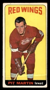 1964-65 Topps #1 Pit Martin Red Wings Rookie FAIR (Badly Creased) - Picture 1 of 2