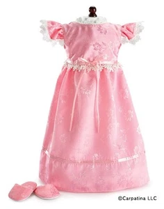 Doll Clothes 18" Nightgown Pink Slippers SB0019 Carpatina Fits 18" AG Dolls - Foto 1 di 6