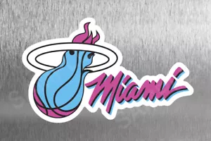 Magnet Die Cut Miami Heat Vice Basketball Frig Refrigerator - Picture 1 of 1