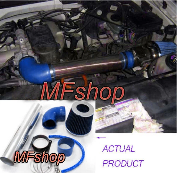 Blue For 1997-2003 Ford F-150 Pickup 4.2L V6 OHV Air Intake System Kit + Filter - Image 1 of 1