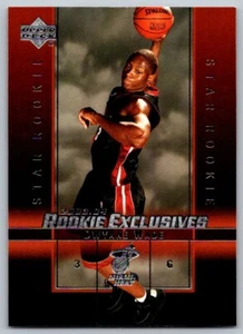 DWYANE WADE 2003-04 Upper Deck Rookie Exclusives RC #5 - Imagen 1 de 2