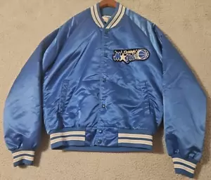Vintage Orlando Magic Size Medium Chalk Line Starter Style Spellout Jacket Rare - Picture 1 of 13