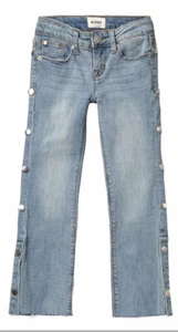 Hudson straight leg snappy girls raw hem jeans Kids Girls Size 7 EUC - Picture 1 of 10