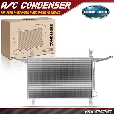 1x Condensador de aire acondicionado con soporte para Ford F-150 1994-1996 F-250 1994-1997 F-350 Bronco Foto 1 de 4