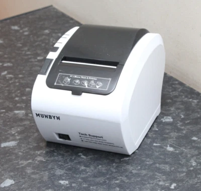 Munbyn Thermal Receipt Printer ITPP047P UNTESTED NO POWER LEAD PARTS ONLY - Image 1 of 4