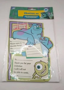 20 Monsters Inc Party Invitations An Envolopes Disney Monster University Invites - Picture 1 of 2