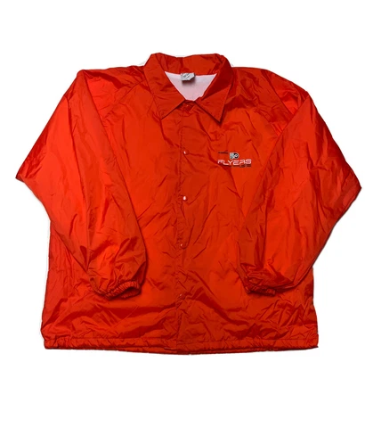 NWOTS Vintage Philadelphia Flyers Orange Windbreaker Jacket SZ XL HOCKEY SYMBOL Cover