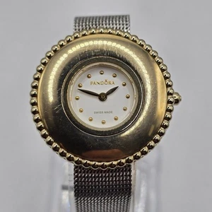 Pandora Icon White Dial Watch Black Crown Diamond Icon 812061WH New Battery - Picture 1 of 7
