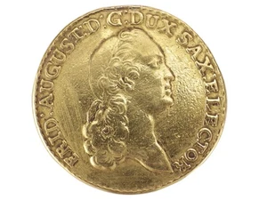 Sachsen August d’or 5 Thaler 1777 Dresden Friedrich August III 900 Gold Münze! - Bild 1 von 6