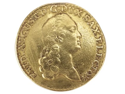 Sachsen August d’or 5 Thaler 1777 Dresden Friedrich August III 900 Gold Münze! - Изображение 1 из 4
