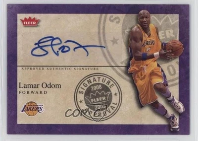 2008-09 Fleer Signature Approval Lamar Odom #SA-LO Auto - Image 1 of 2