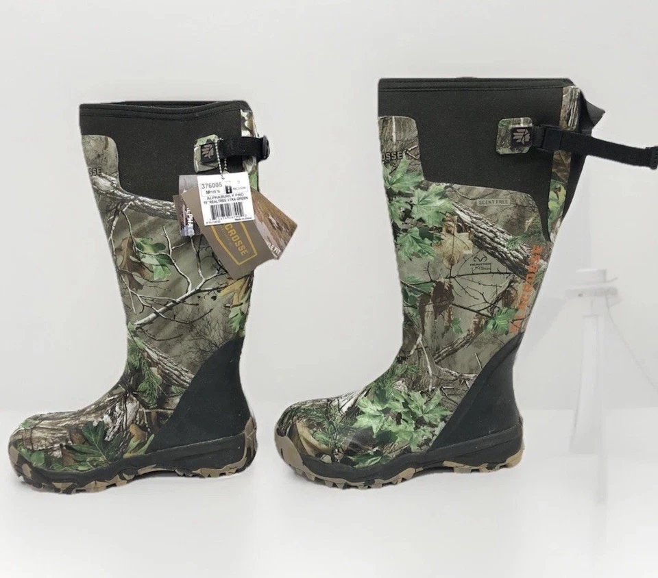 New Lacrosse Alphaburly Pro Realtree Hunting 18” Green Scentfree Boots Men’s 9 - Image 1 of 4