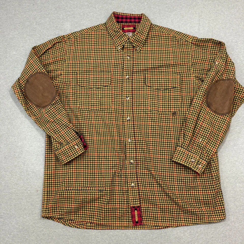 Camisa de Campo Braeval Tiera Para Hombres XL Cuadros Búfalo Lana Merino Pestaña Enrollable Senderismo Foto 1 de 4