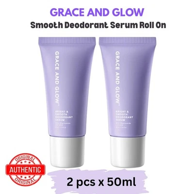 2 x Suero desodorante suave Grace and Glow enrollable para aclarar la piel de las axilas NUEVO Foto 1 de 4