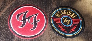 Foo Fighters Iron On Patch Embroidered Lot Of 2 Dave Grohl - Picture 1 of 2