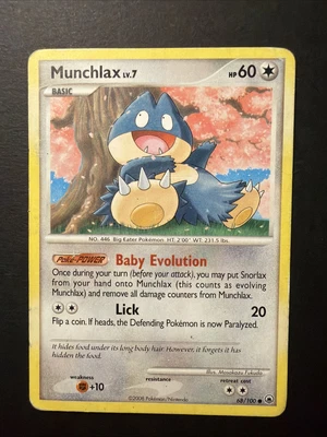 Munchlax Majestic Dawn Pokémon TCG 68/100 Diamond & Pearl Common - Image 1 of 4