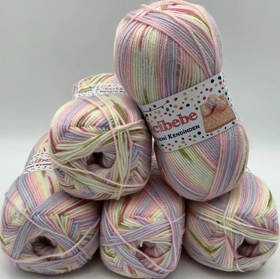 Cicibebe DK Knitting/crochet yarn Balls(5X100g) - Image 1 of 4