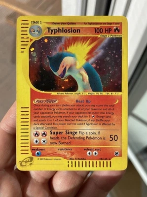 🟡 Typhlosion 28/165 Expedition Holo Rare Vintage Pokémon Karte Tornupto  - Bild 1 von 4