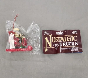  Vintage 1980s Hershey's Collectible Santa Sleigh Christmas Ornament A05 - Picture 1 of 3