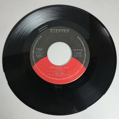 The Cars "Hello Again" 45 Vg+ Tested Jukebox 1984 Rare - Image 1 of 4