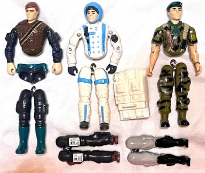 Hasbro 1989 GI Joe Night Force SPEARHEAD Complete Body~Part/Legs~Sub-Zero+Falcon - Image 1 of 4