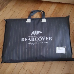 Bearcover Premium Back Seat Extender Dogs Pet Car Cover Hard Bottom Blue - Picture 1 of 3