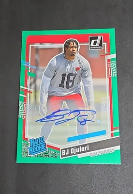 2023 Panini Donruss - Rated Rookie BJ Ojulari #301 Green Autographs (AU, RC) - Image 1 of 2