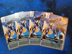 Gundam TCG GD01 Uncommon White 4-Card Play Sets - Select Your Cards From List - Picture 1 of 9