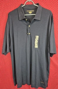 NUEVO CON ETIQUETAS Greg Norman Play Dry Performance Golf Polo Azul Marino Camisa Para Hombre XXL - Imagen 1 de 5