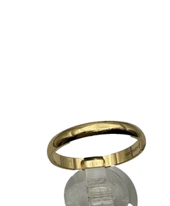 estate 14 karat yellow gold 3mm wedding band sz 10 - 2.3 grams $399 #391 - Picture 1 of 4