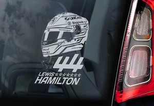 LEWIS HAMILTON 44 Sticker, Scuderia Ferrari SF 25 F1 Helmet Car Window Decal V16 - Picture 1 of 1