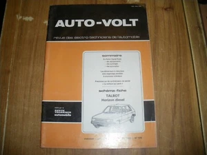 REVUE TECHNIQUE AUTO VOLT électricité et électronique TALBOT HORIZON DIESEL - Imagen 1 de 1