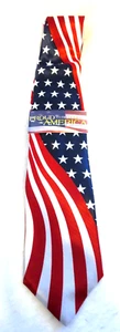 Amerikanische Flagge Krawatte Made in America Stafford Neu aus altem Lagerbestand NEU Neu mit Etikett Seide - Bild 1 von 3