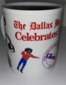 The Dallas Morning News Celebrates 100 Years 1885-1985 Keramik Tasse/Becher - Bild 1 von 5