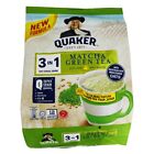 QUAKER 3-in-1 Oat Cereal Drink Matcha Green Tea Flavour 12 Sachets x 28g (336g)