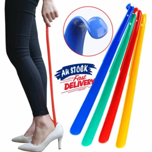 Shoe Helper Easy Sturdy Shoe Horn Newly Long Plastic Handle Slip Aid Shoehorn - Picture 1 of 11