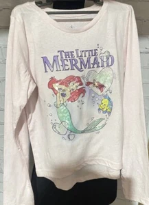 Disney The Little Mermaid Long Sleeve Sequined T-Shirt for Girls Sz.7 New - Picture 1 of 5