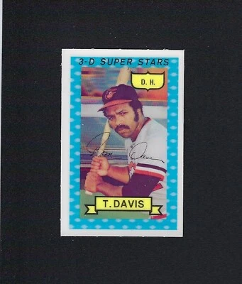 1974 Kelloggs #43 TOMMY DAVIS Orioles No Cracks Kellogg's - Image 1 of 2