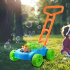 BUBBLE BLOWING LAWN MOWER CHILDRENS KIDS AUTO SPILL PROOF OUTDOOR GARDEN TOYS