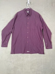 Ted Baker Mens Shirt Size 3 Long Sleeve Button Down Red London - Picture 1 of 6