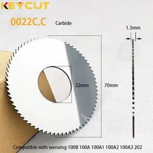 Wenxing 100A 100B 202 Key Machine Cutter 0022C.C 70x1.3x22 in Carbide - Picture 1 of 5